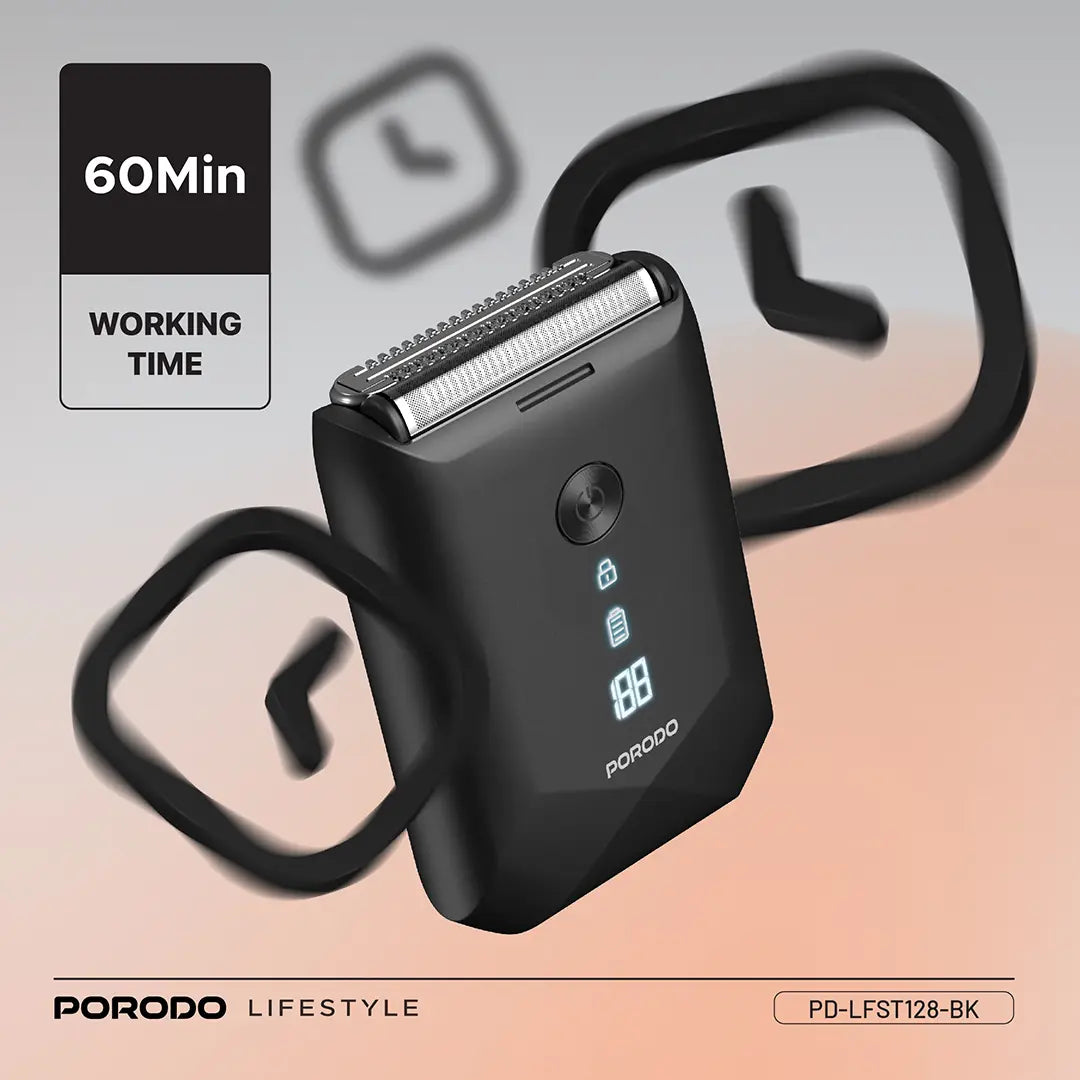 Porodo Lifestyle Dual-Blade Pocket Shaver - PD-LFST128-BK