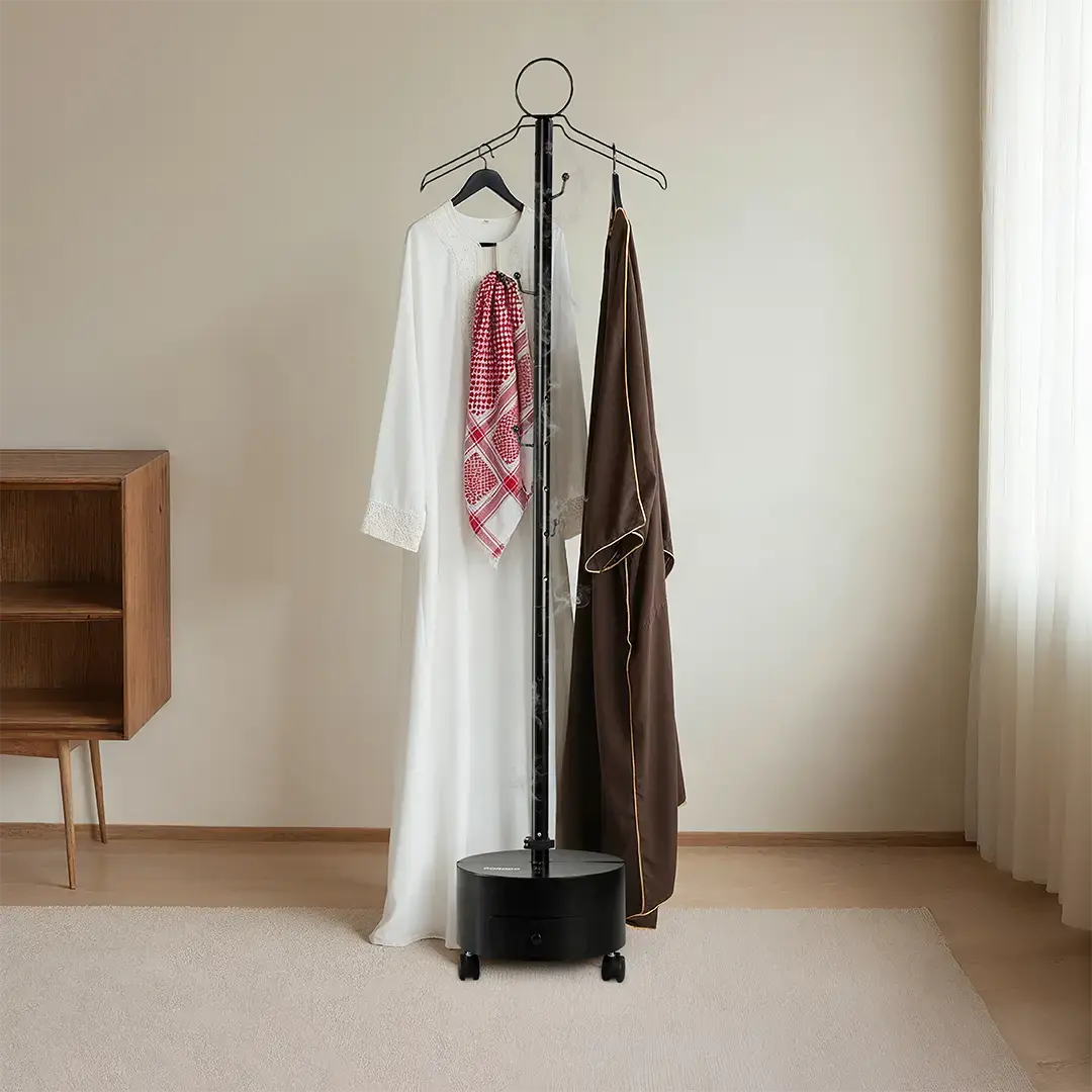 Porodo Lifestyle Essentia Clothing Bakhour Hanger with Storage Tray & Wheels - PDLFST212BK
