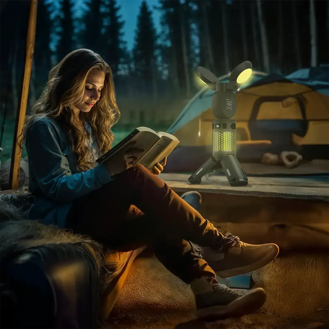 Porodo Lifestyle Foldable Lantern LED Camping Light - PDLFSTXQZ12GN