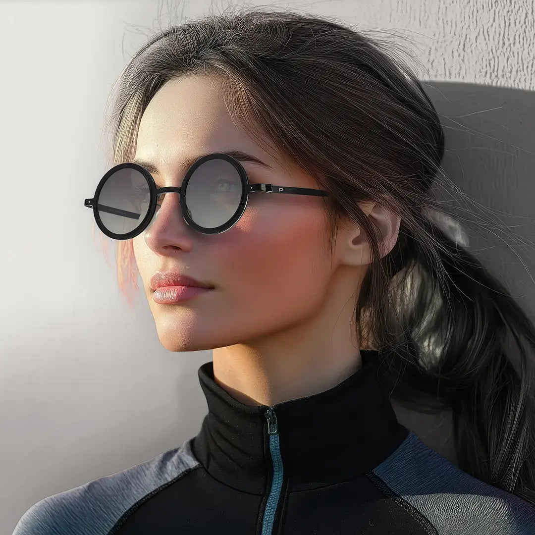 Porodo Lifestyle Geneva Round Frame Sunglasses - PDLFST5200BK