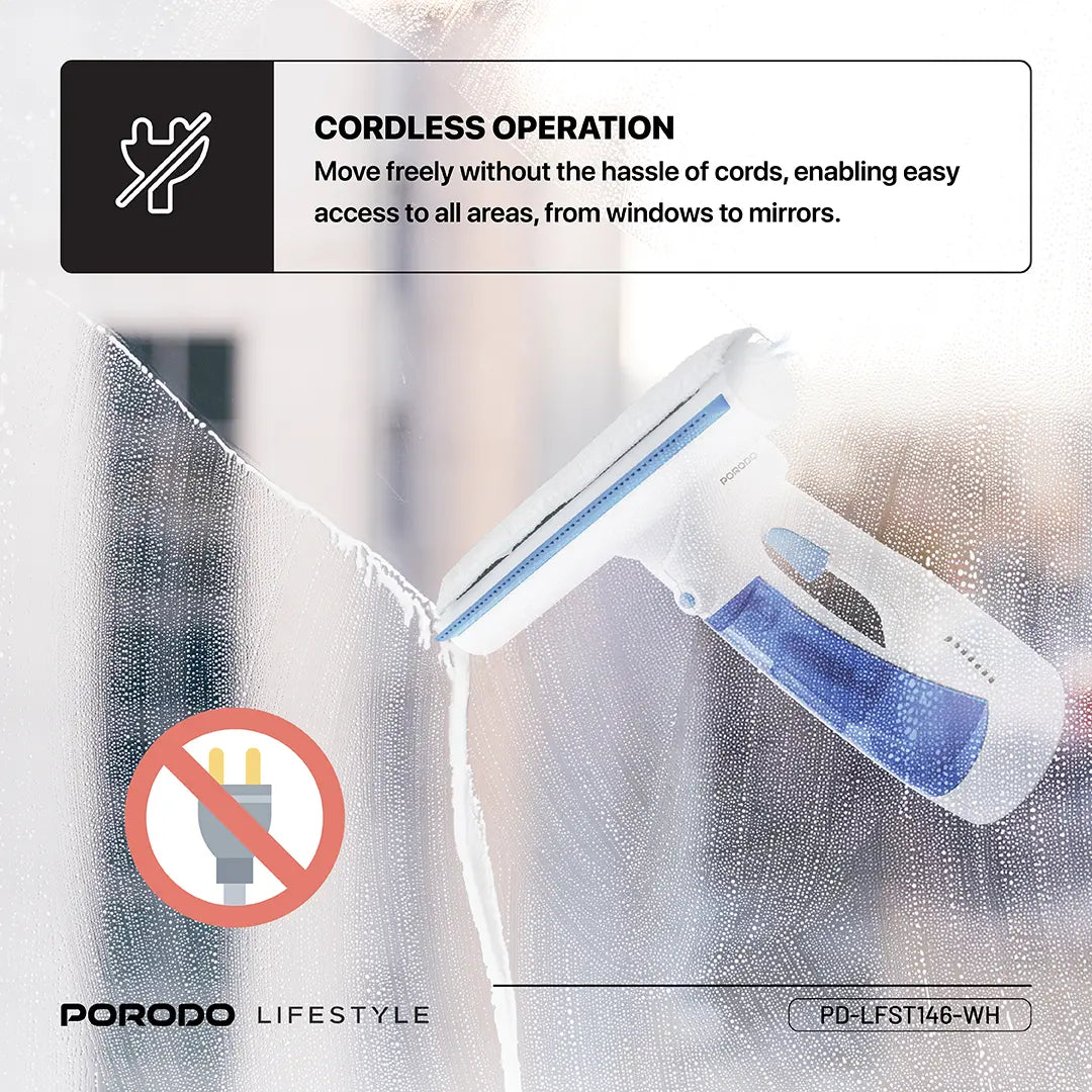 Porodo Lifestyle Handheld Window Cleaner - PDLFST146WH