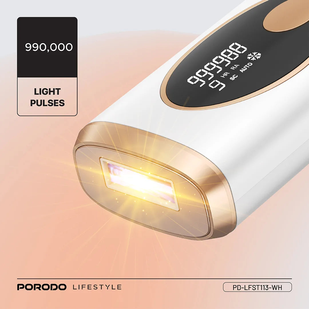 Porodo Lifestyle IPL Hair Removal Advanced Skincare Technology - PD-LFST113-WH