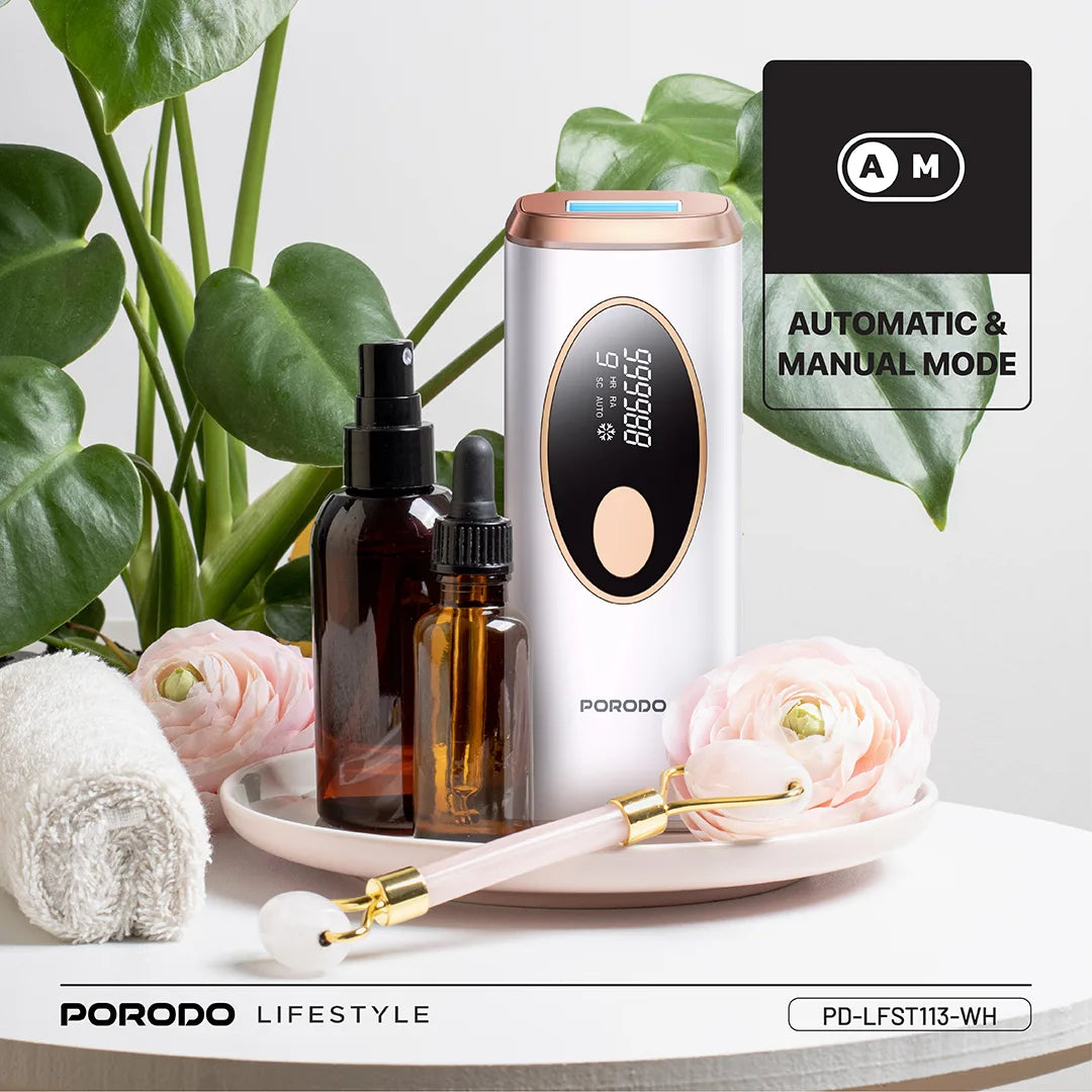 Porodo Lifestyle IPL Hair Removal Advanced Skincare Technology - PD-LFST113-WH