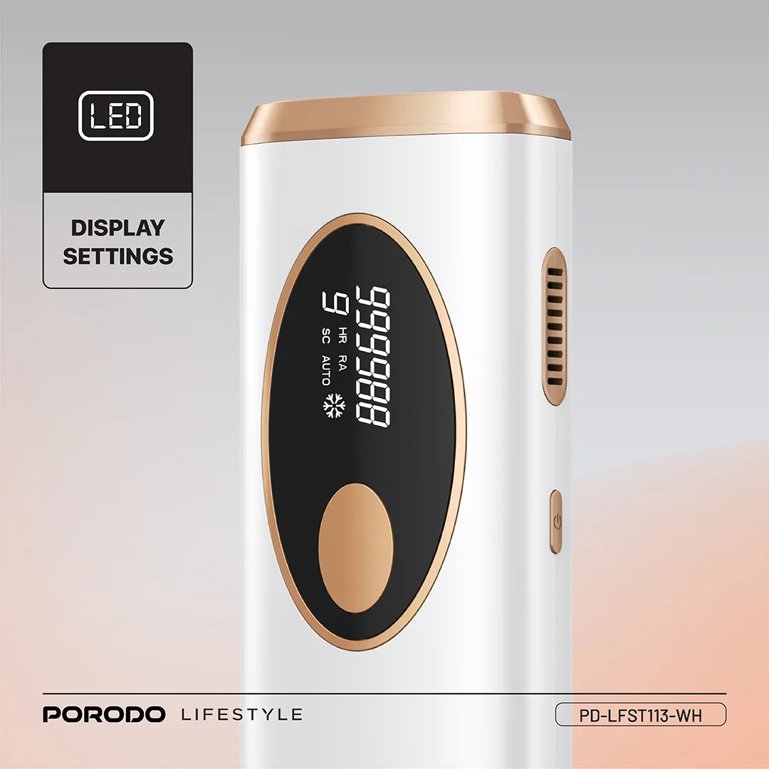Porodo Lifestyle IPL Hair Removal Advanced Skincare Technology - PD-LFST113-WH