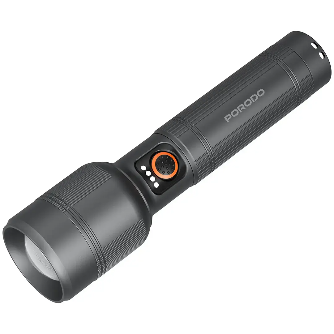 Porodo Lifestyle Lumalite 2500 Rechargeable Flashlight - PDFL5102GY