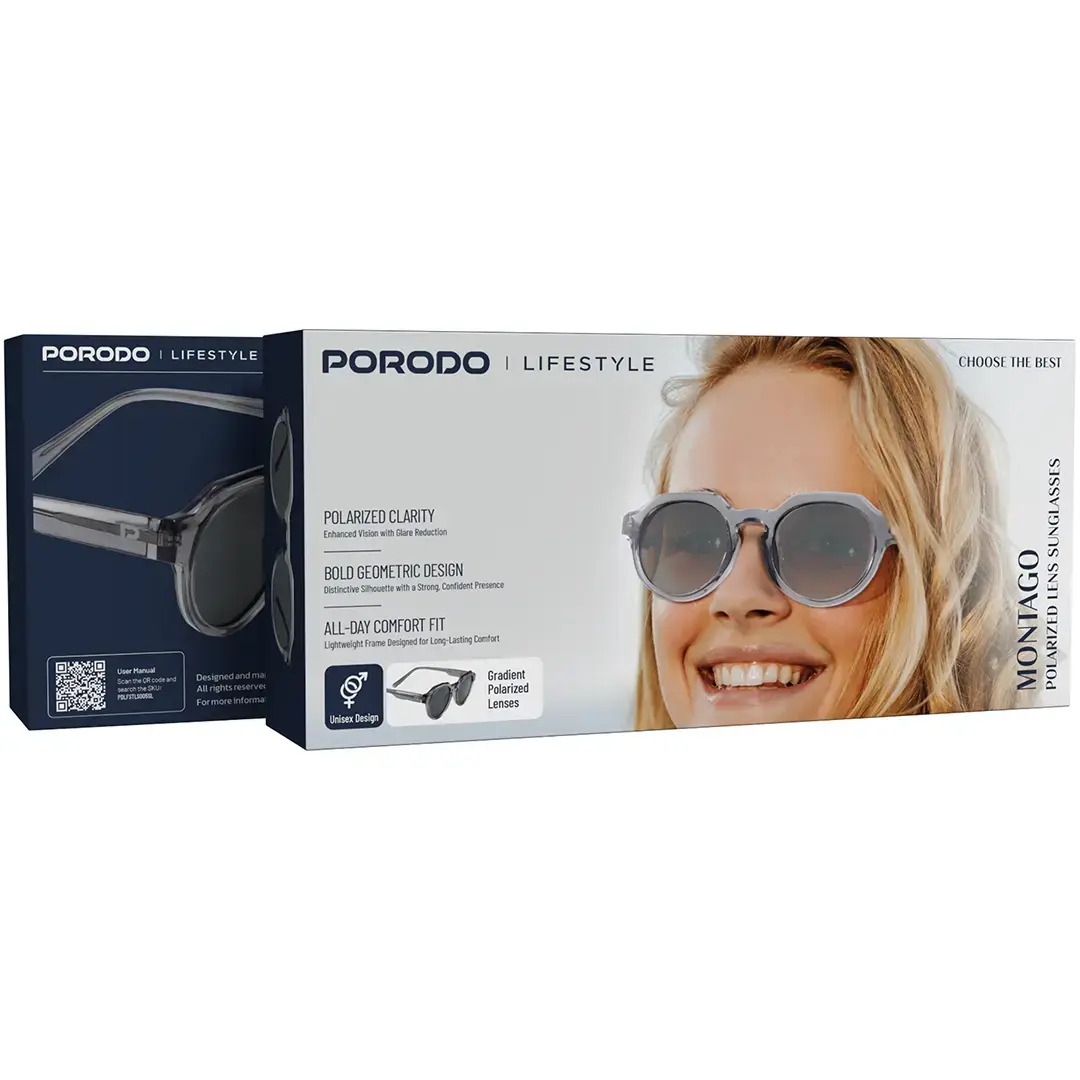 Porodo Lifestyle Montago Polarized Lens Sunglasses - PDLFSTLS005SL