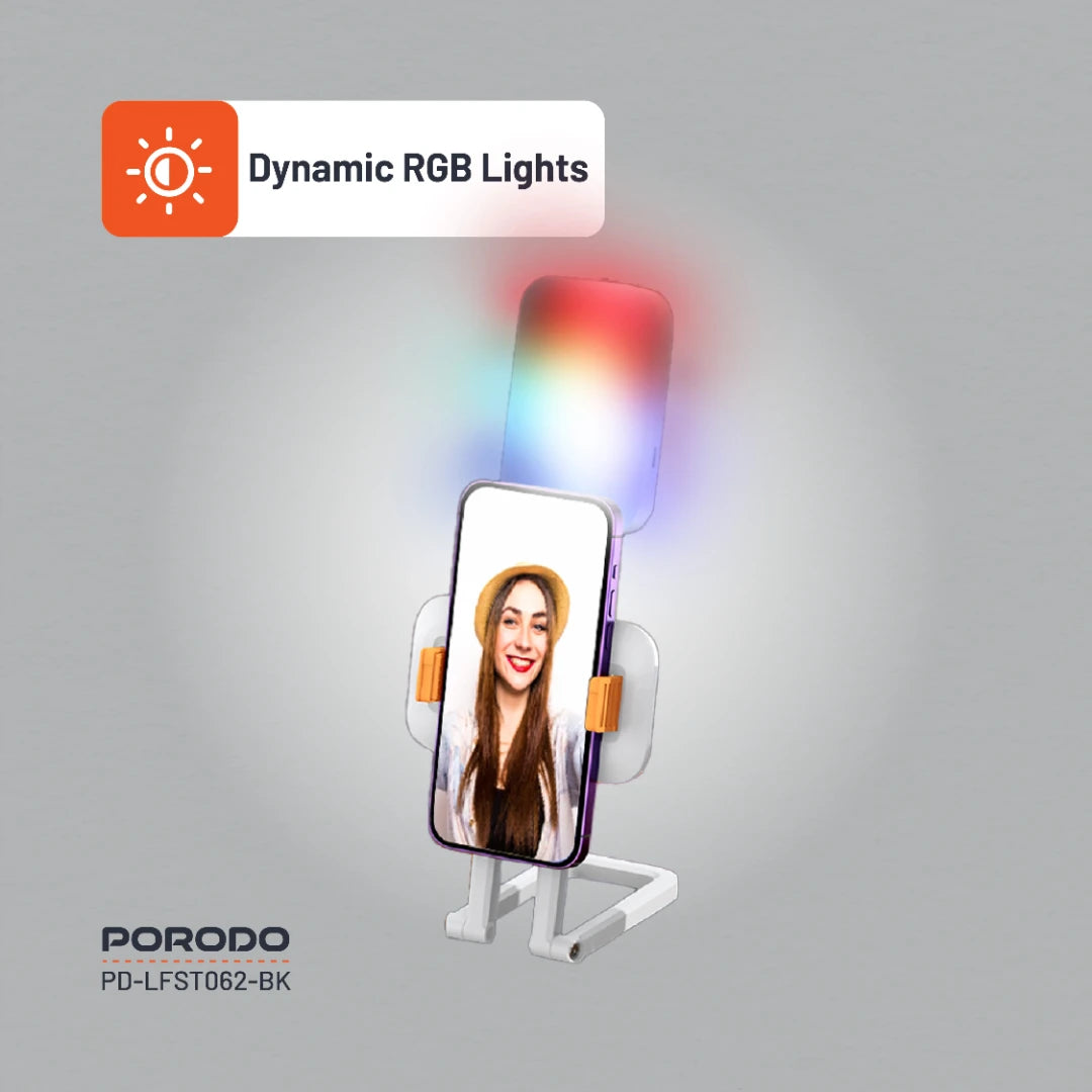 Porodo Lifestyle Phone Stand Fill Light - PD-LFST062-WH