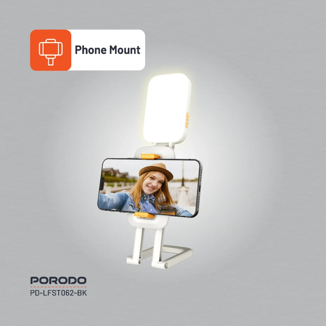 Porodo Lifestyle Phone Stand Fill Light - PD-LFST062-WH