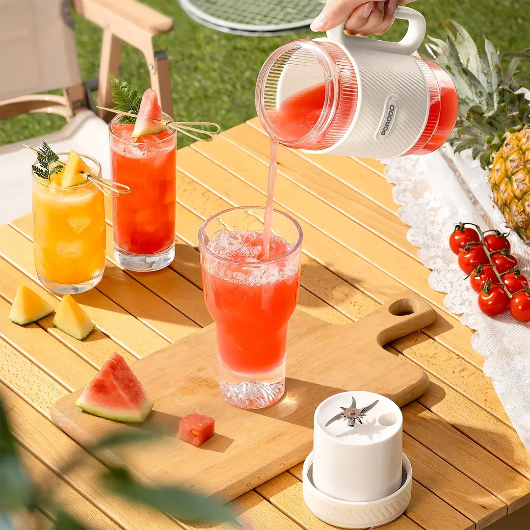 Porodo Lifestyle Portable Dual-Cup Smoothie Blender - PDGCZ0710WH