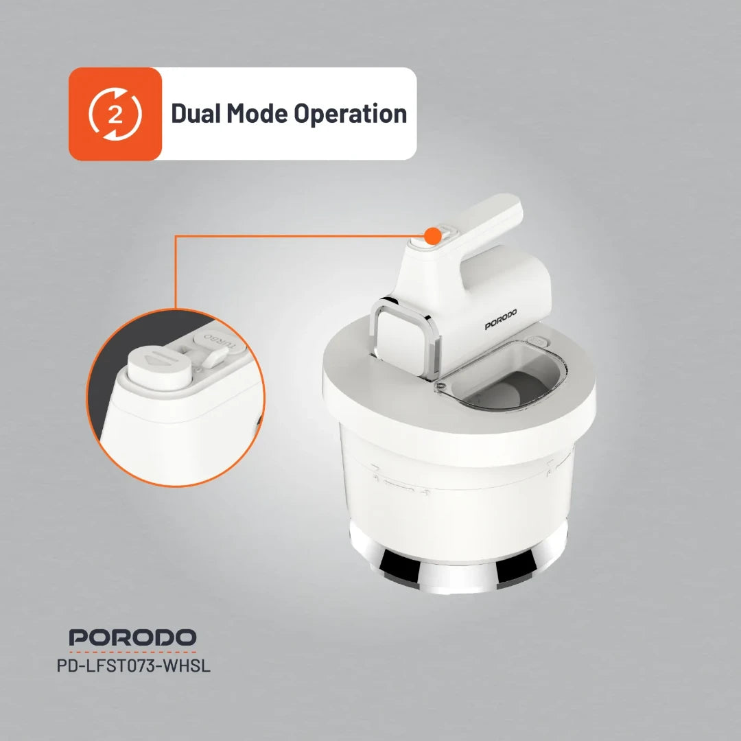 Porodo Lifestyle Spill-Proof Dual Mode Mixer - PD-LFST073-WHSL