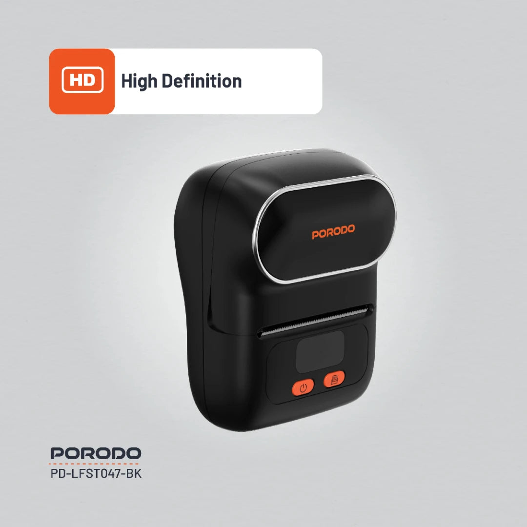 Porodo Lifestyle Super HD Thermal Printer - PD-LFST047-BK