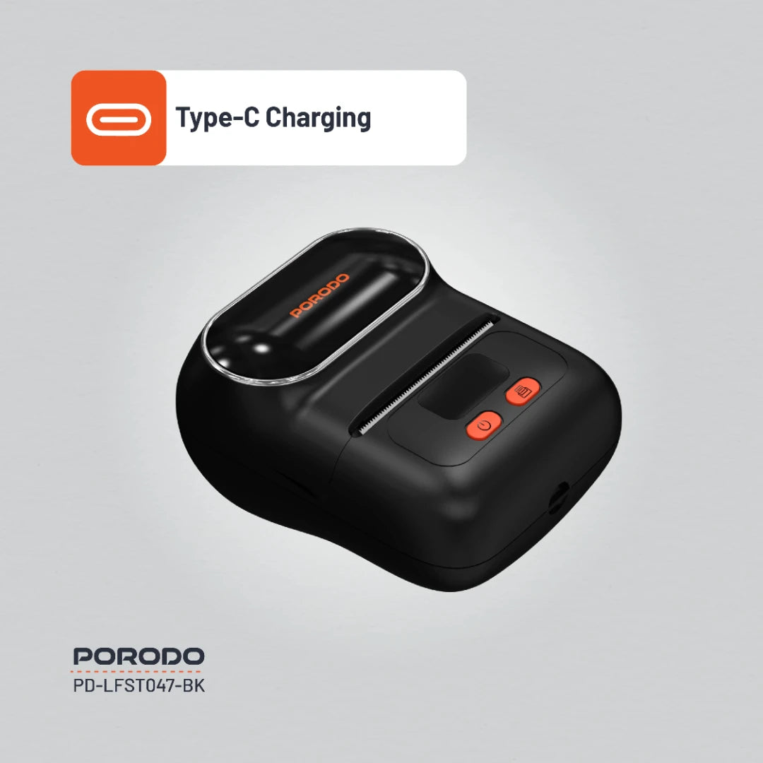 Porodo Lifestyle Super HD Thermal Printer - PD-LFST047-BK