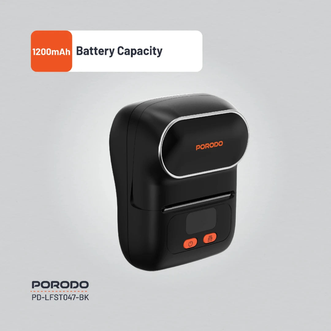 Porodo Lifestyle Super HD Thermal Printer - PD-LFST047-BK