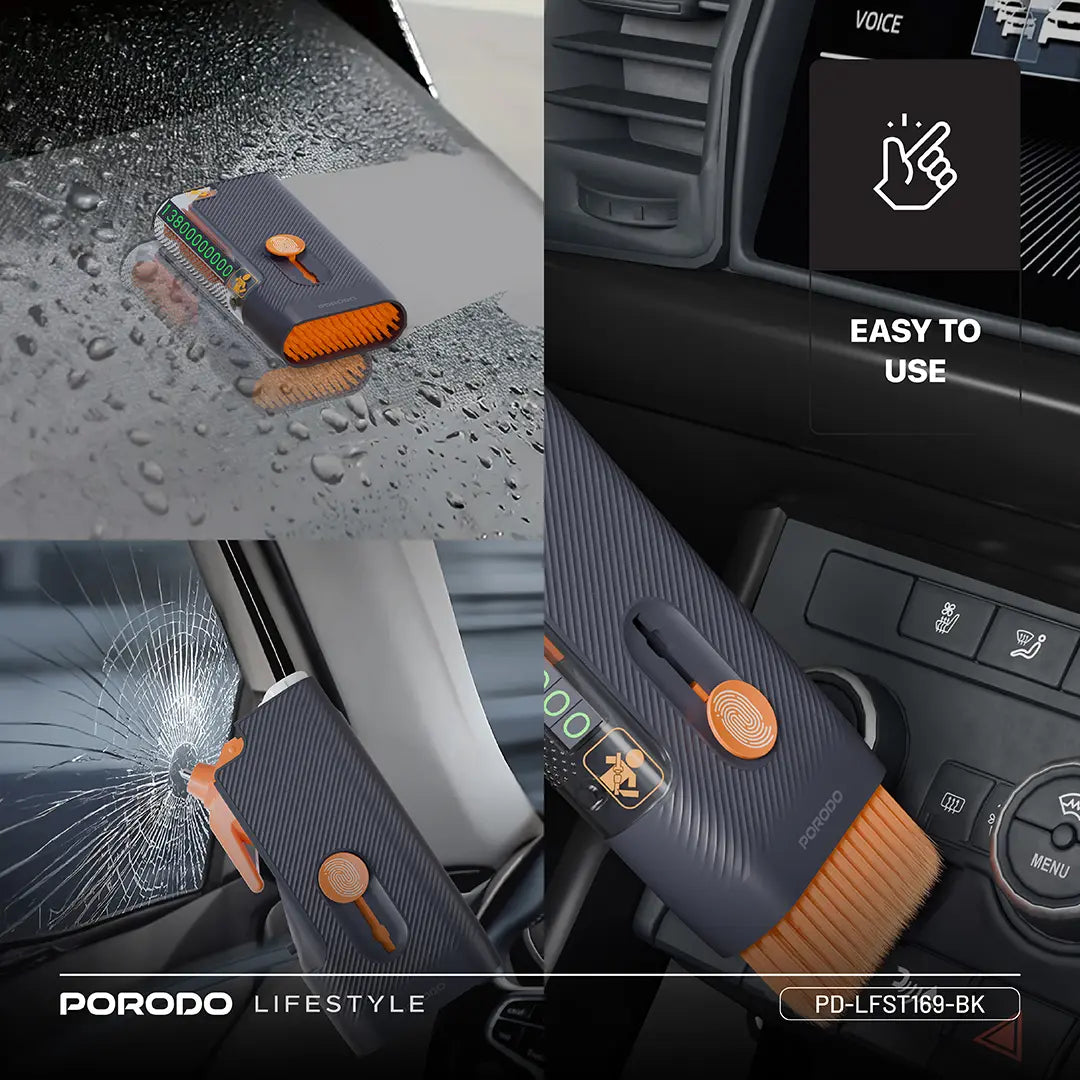 Porodo Lifestyle Vehicle Emergency Safety kit - PD-LFST169-BK