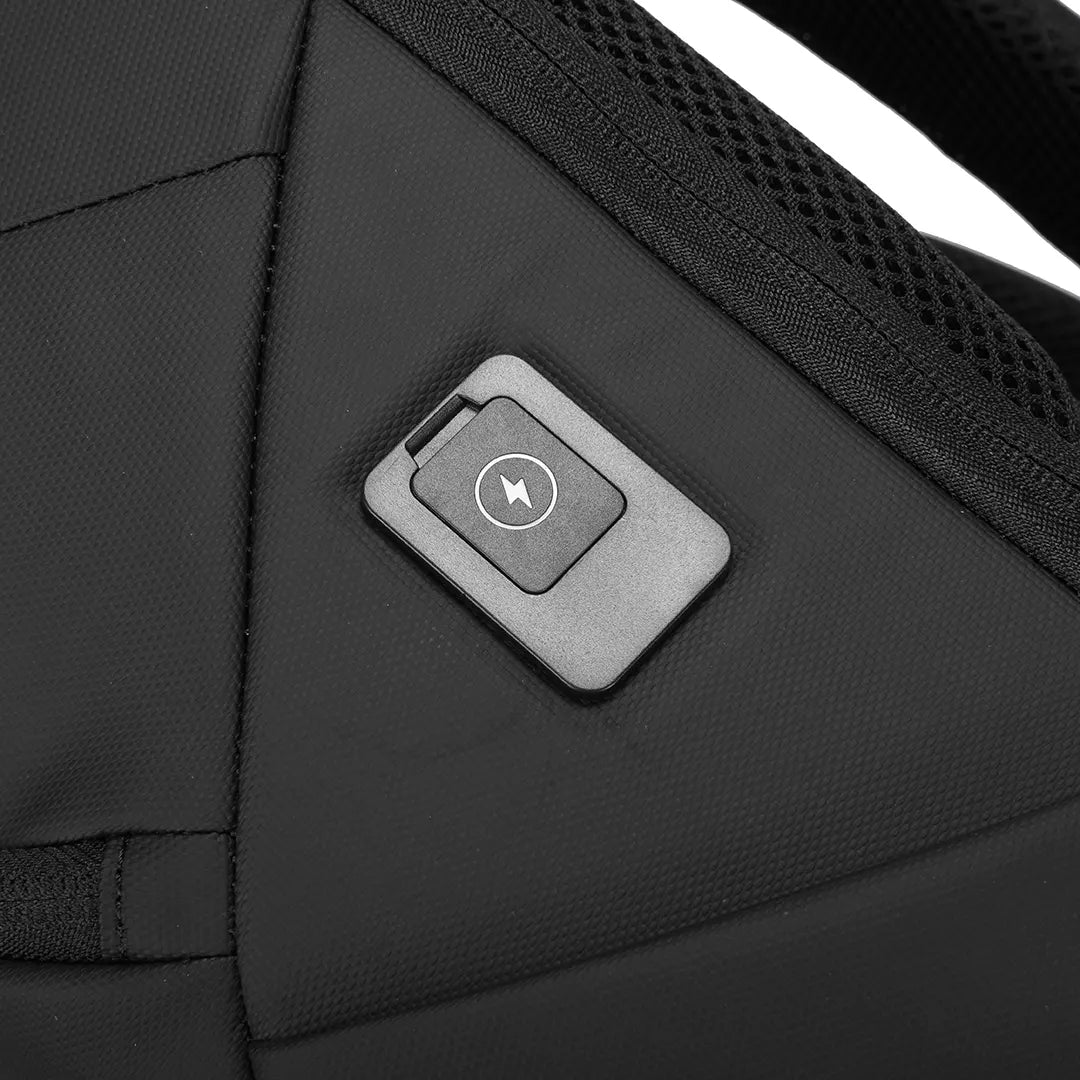 Porodo Lifestyle Water-Resistant PU Backpack - PD-LFST122-BK