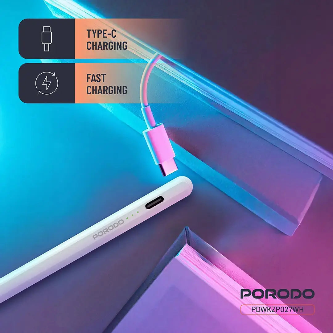 Porodo Magnetic Pen for iPad - PD-WKZP027-WH