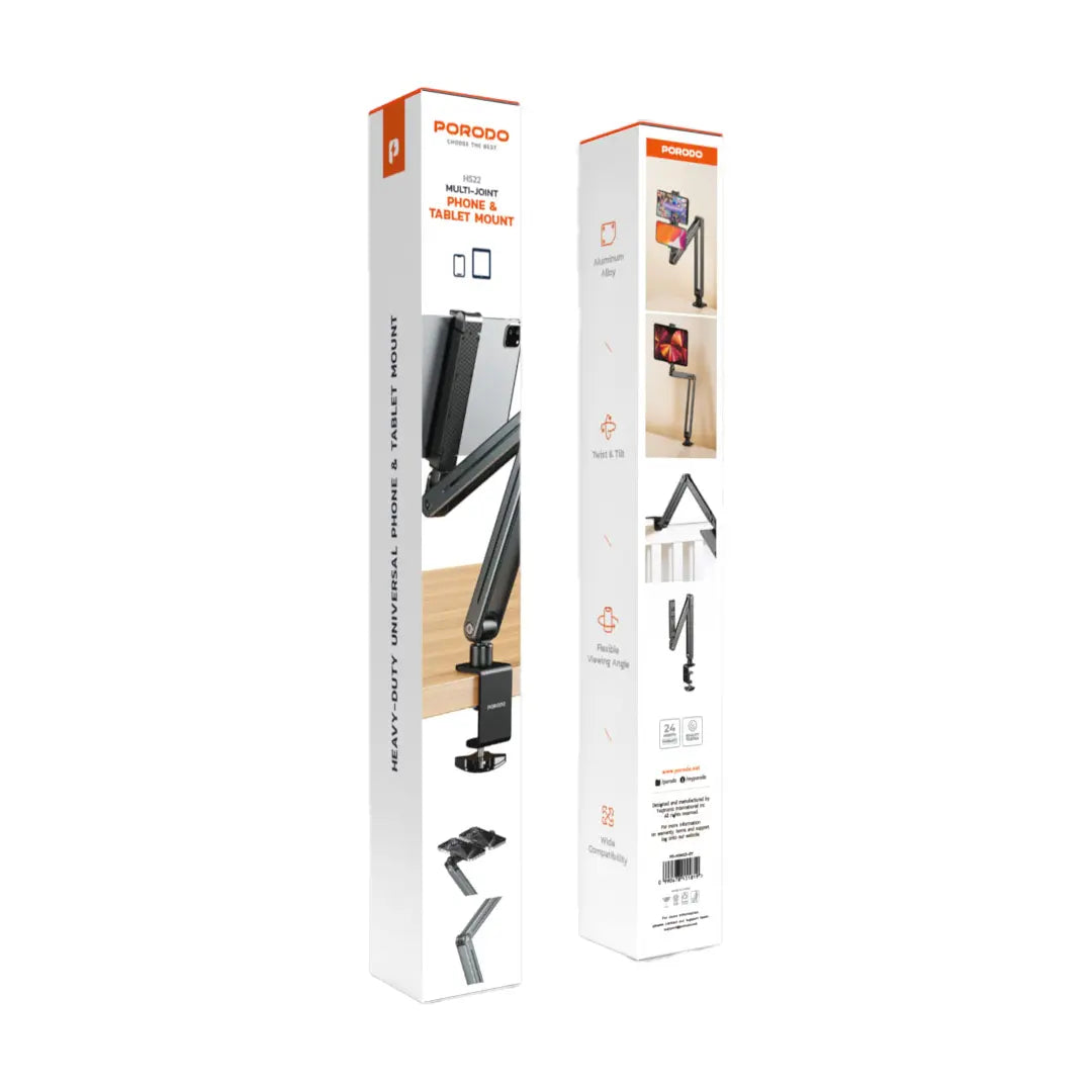 Porodo Multi-Joint Phone & Tablet Mount - PDHSM22GY