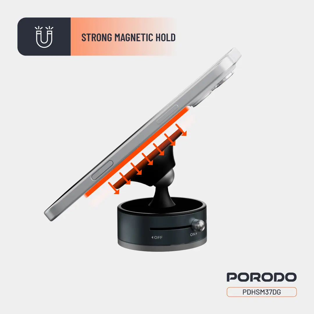 Porodo Multi-Surface MagSafe Phone Mount - PDHSM37DG