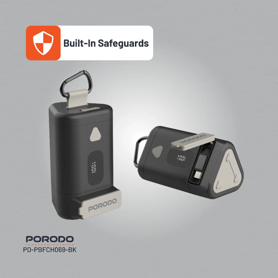 Porodo Power Bank PB069 15000mAh - PD-PBFCH069-BK