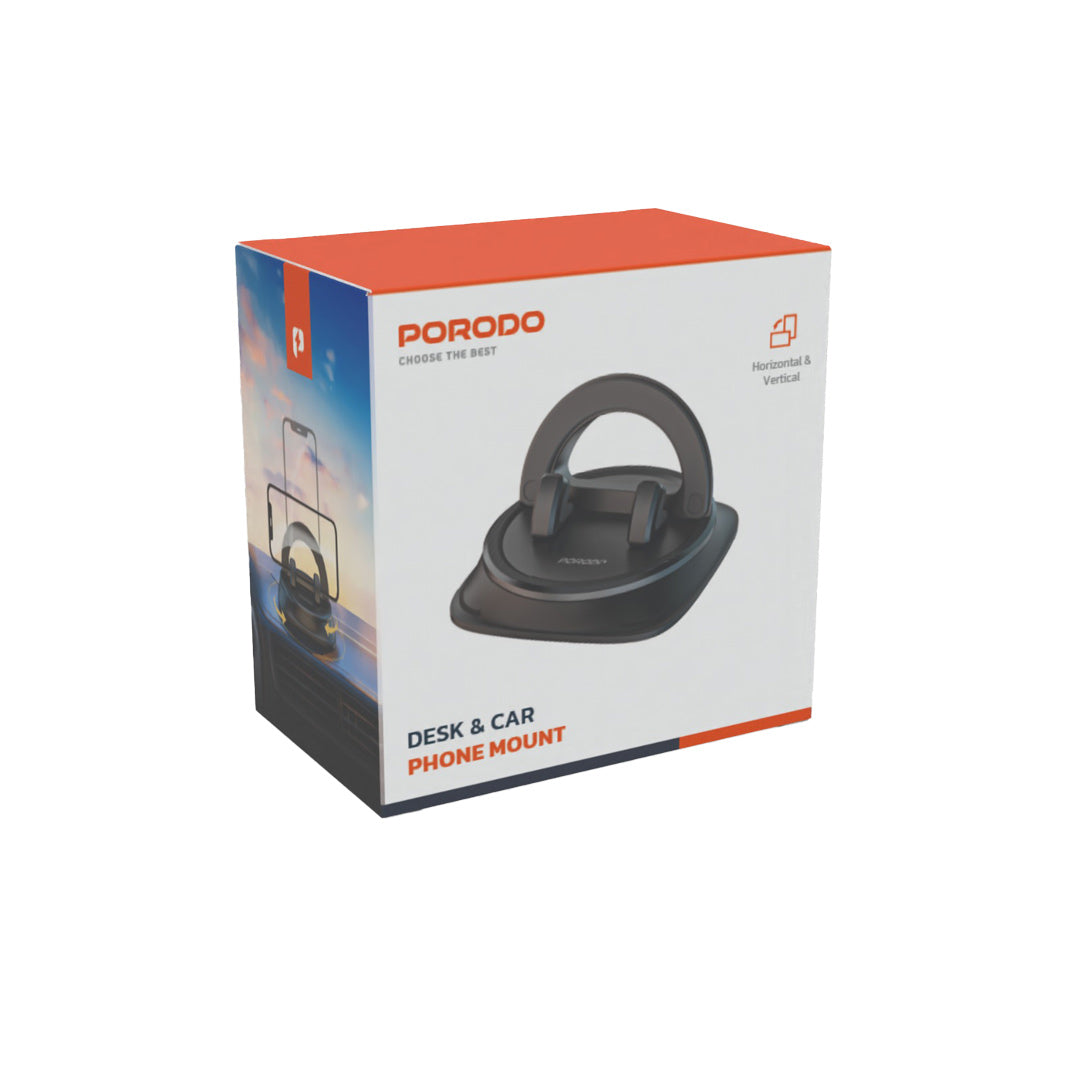 Porodo Rotatable Mobile Phone Bracket - PD-RMBRCT-BK