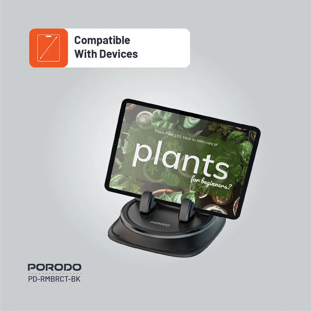 Porodo Rotatable Mobile Phone Bracket - PD-RMBRCT-BK