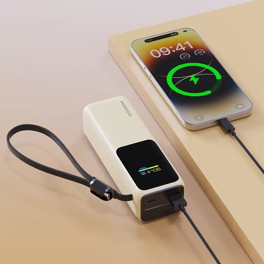Porodo Smart Display 20000mAh Power Bank - PDPBFCH098BG