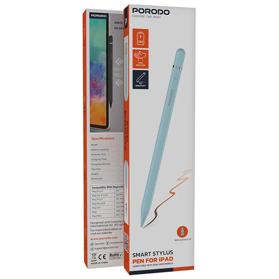 Porodo Smart Stylus Pen for Ipad - PDSPP7CWH