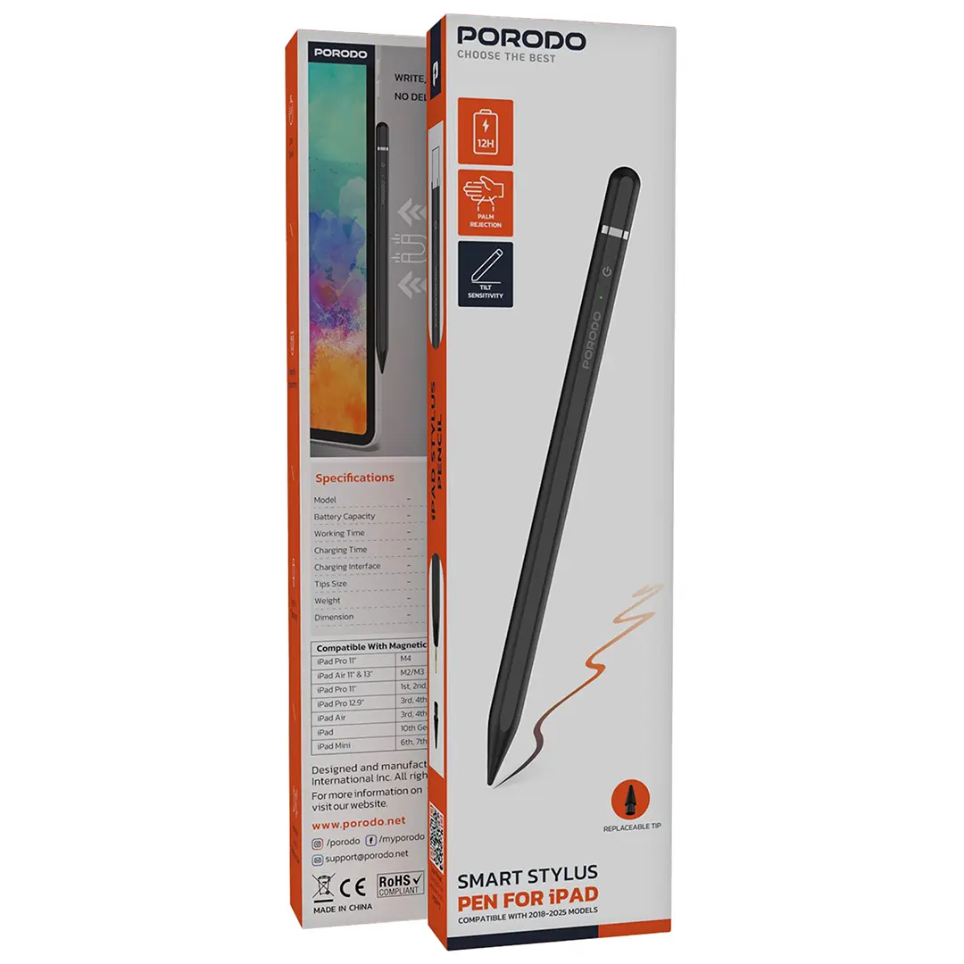 Porodo Smart Stylus Pen for Ipad - PDSPP7CWH