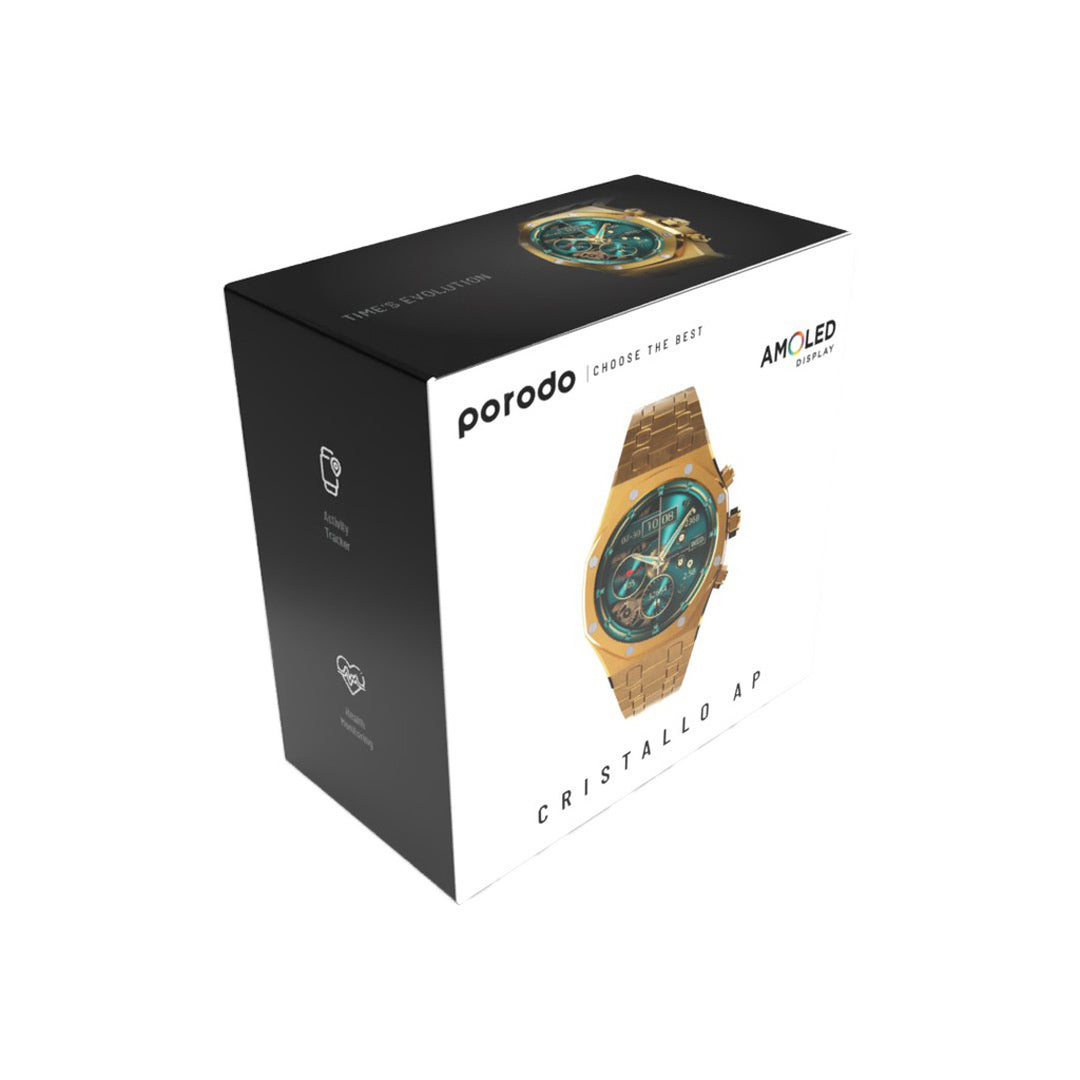 Porodo Cristallo AP Smart Watch - PD-CRISTALLOAP-BK