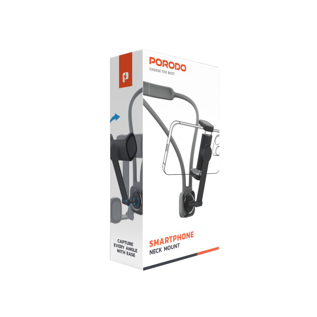 Porodo Smartphone Neck Mount - PD-NKSMS-BK
