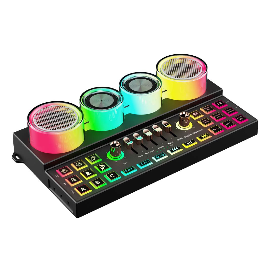 Porodo Soundtec Audiolink Multi-Platform Audio Mixer & Speaker - PD-ST21MIX-BK