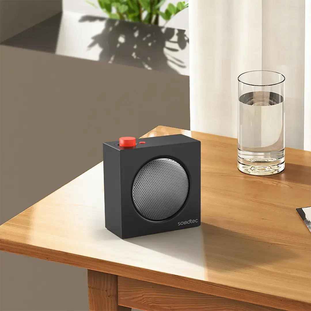 Porodo Soundtec Mini Vibe Box Portable Bluetooth Speakers - PDWBT58BK