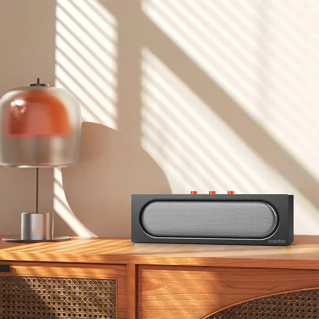 Porodo Soundtec Vibe Bar Portable Stereo Speaker - PDWBT512BK