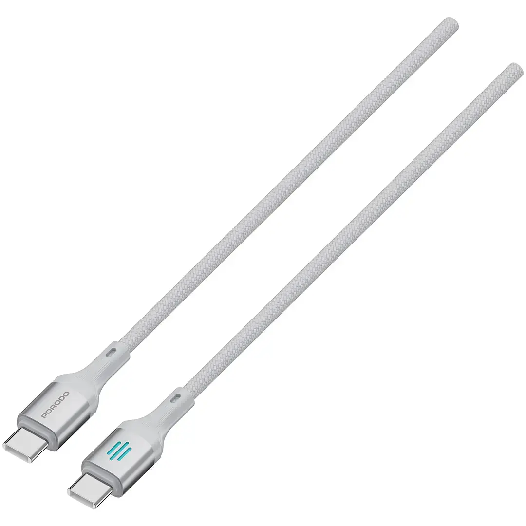 Porodo USB-C To USB-C Charging & Data Cable PD 60W - PDDC60SL