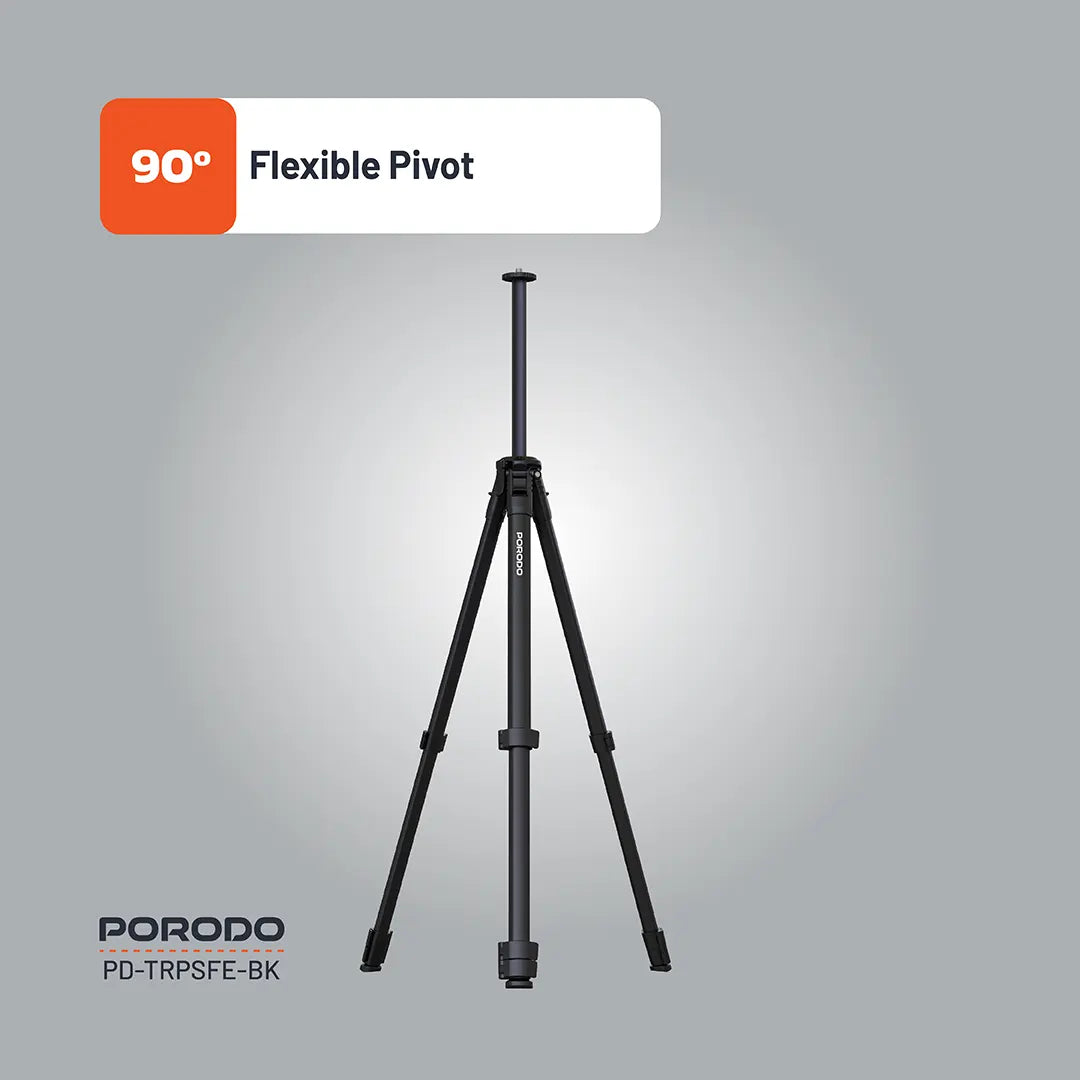 Porodo Ultra-Light Aluminum Tripod - PD-TRPSFE-BK