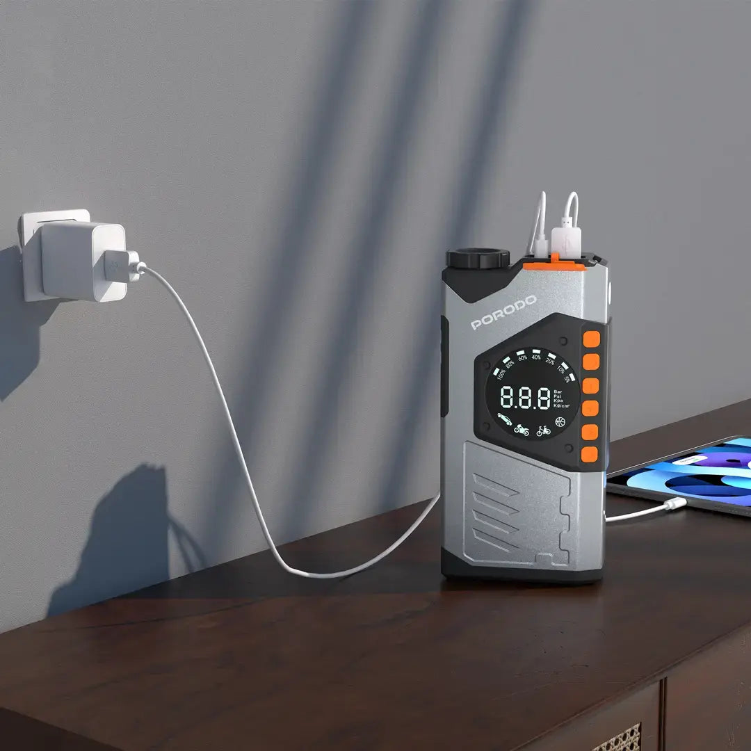 Porodo VoltBoost 10000mAh Compact Utility Tool - PDPBA10GY