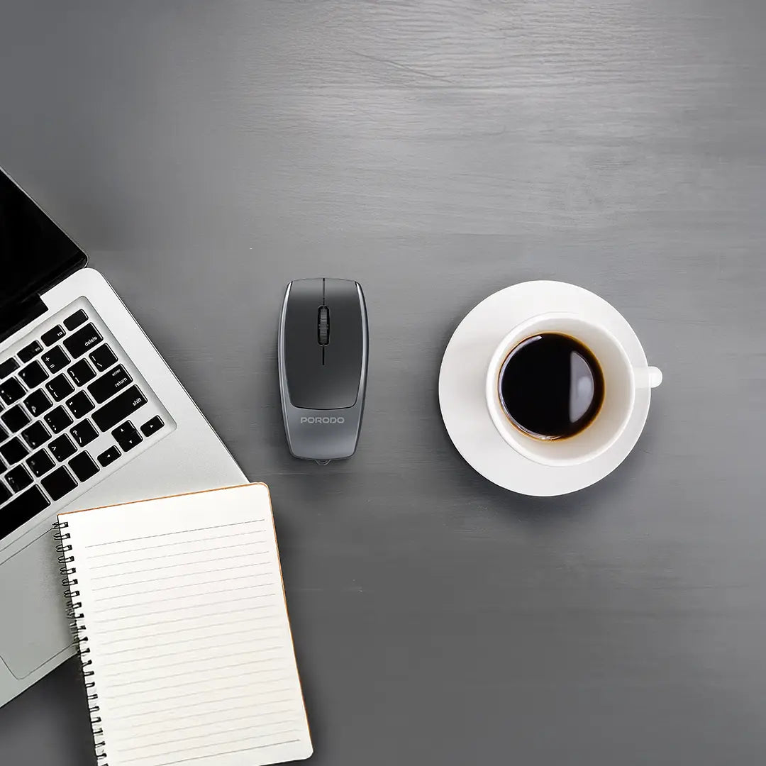 Porodo Wireless Mouse 1600DPI with Card Reader - PDM109SL