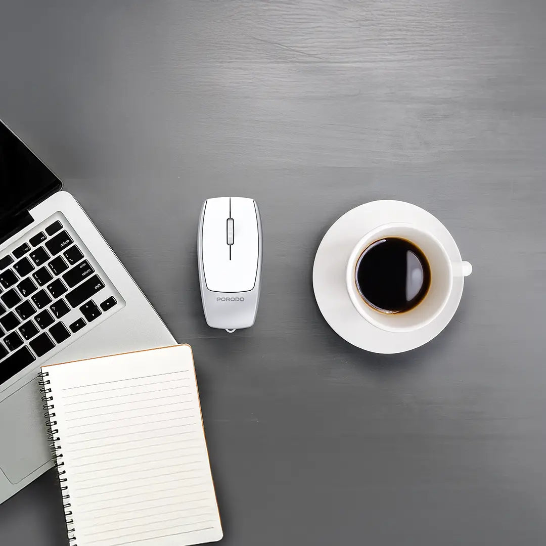 Porodo Wireless Mouse 1600DPI with Card Reader - PDM109SL