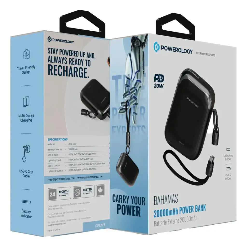 Powerology BAHAMAS power bank side