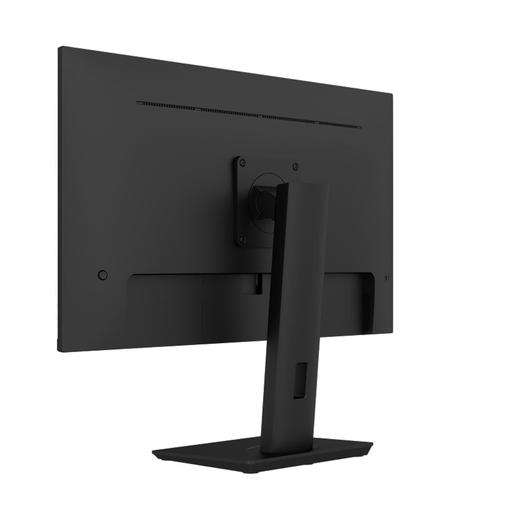 Powerology 27" 4K UHD Monitor Adjustable Rotating Stand - P4KOM27BK - Black
