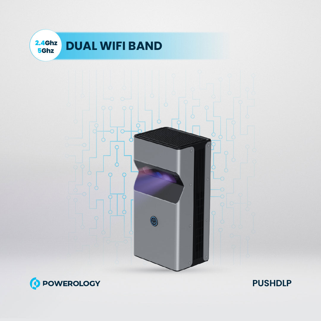 Powerology جهاز عرض DLP قصير المدى للغاية - PUSHDLP - أسود