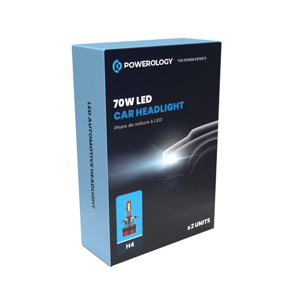 Powerology 70W LED Car Headlight H4 - PLDHBH4 - Black