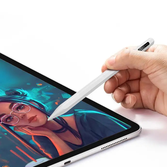 Powerology stylus pen in use on iPad