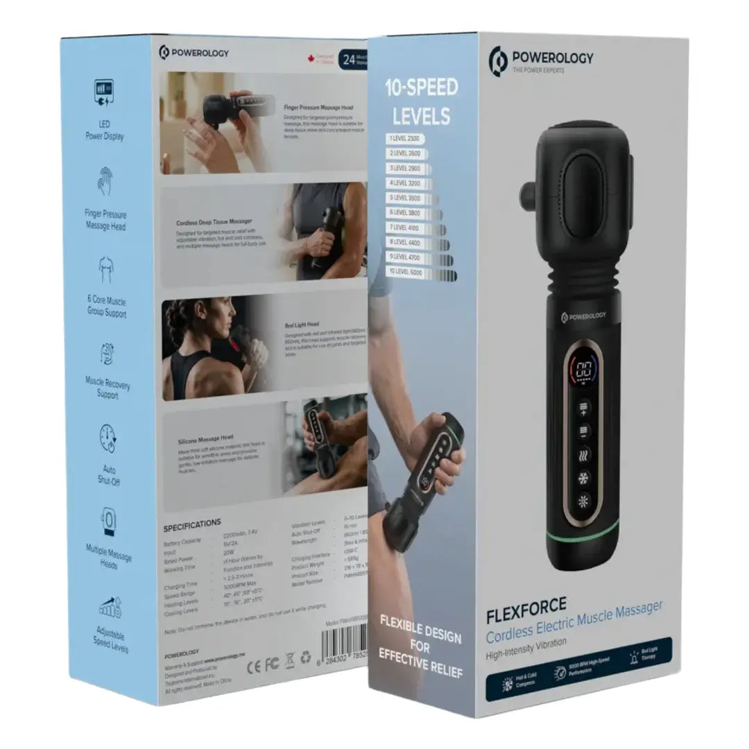 Powerology FLEXFORCE massager detail