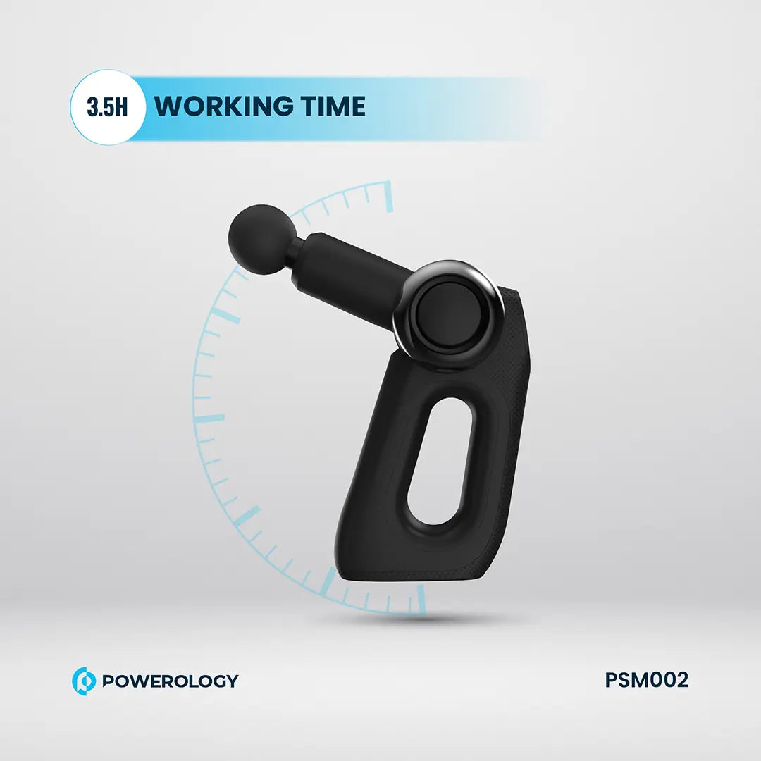 Powerology جهاز تدليك الجسم بالكامل - PSM002 - أسود