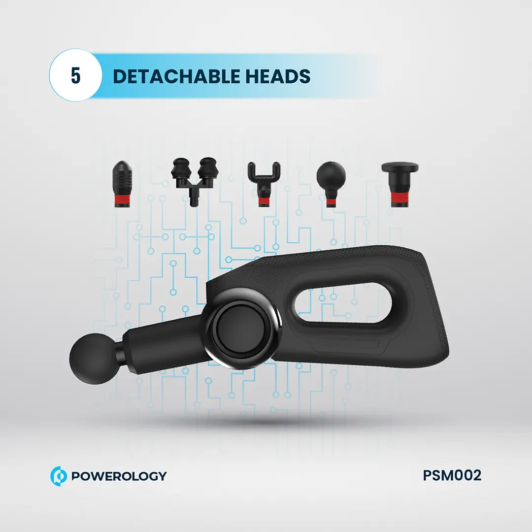 Powerology جهاز تدليك الجسم بالكامل - PSM002 - أسود