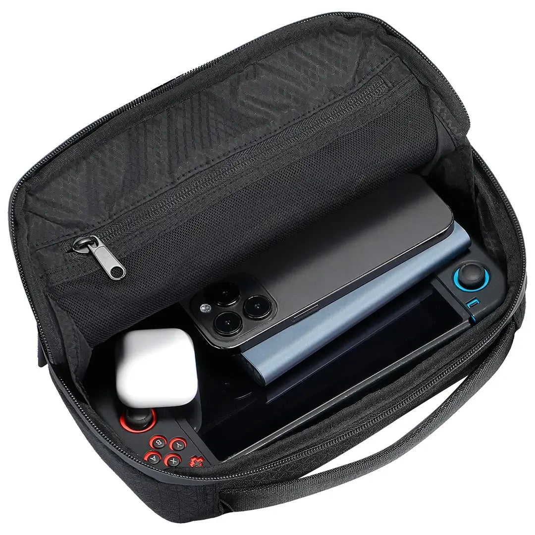 Powerology Nirvano 5-In-1 POWER Travel Kit - PPBCHA121BKOG - Black/
Orange
