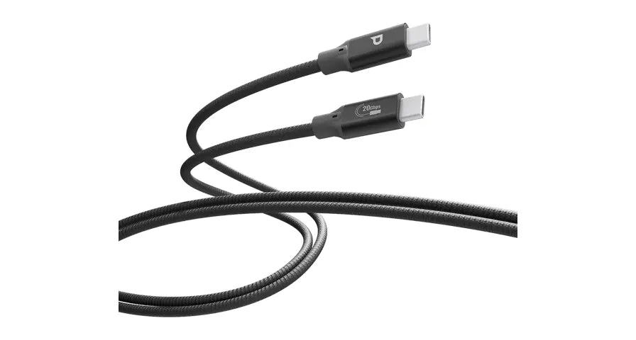 Powerology Power Sync Weave كابل 240 واط USB-C إلى USB-C بطول 3 متر - رمادي