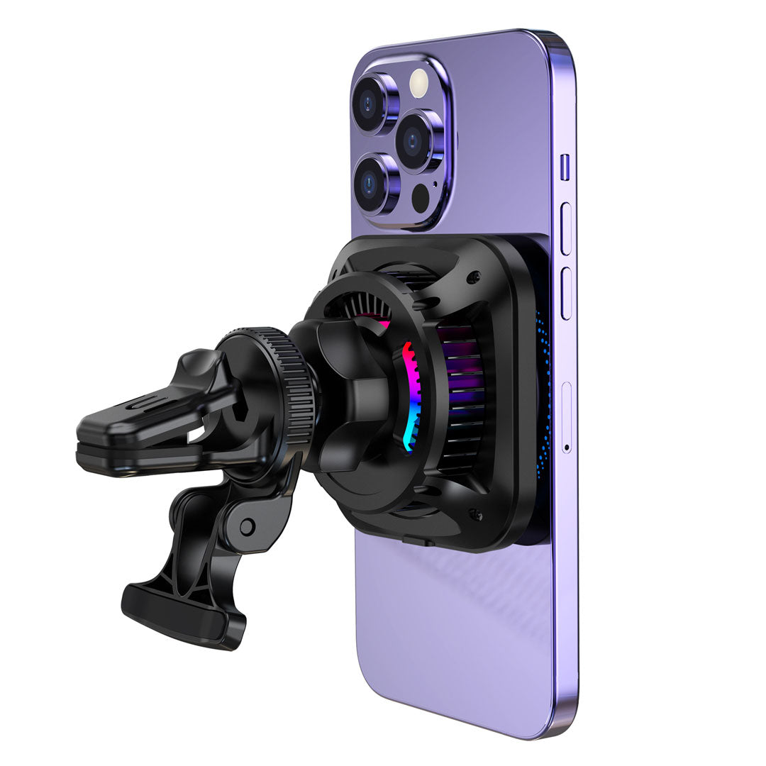 Powerology شاحن سريع ماج سيف بمعيار Qi2 - P15WMCPS - أسود