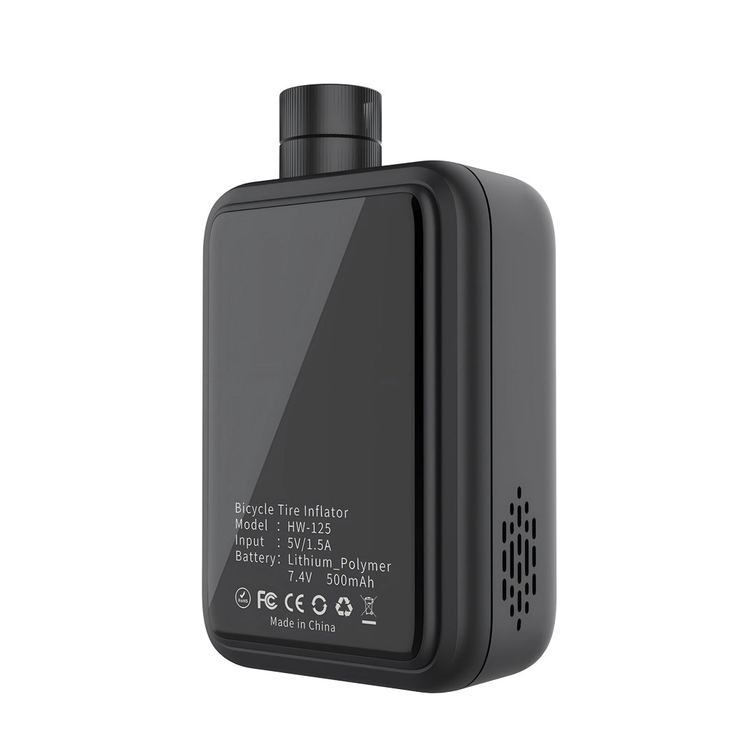 Powerology Super Compact Tire Inflator - P25CMAPBK - Black